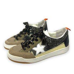 Steve Madden Goody Multicolor Camo‎ Glitter Sneakers Shoes Size 10M